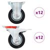 vidaXL 24 pcs Casters 100 mm