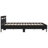 vidaXL Bed Frame without Mattress Black 180x200 cm Super King