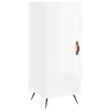 vidaXL Sideboard High Gloss White 34,5x34x90 cm Engineered Wood