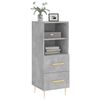 vidaXL Sideboard Concrete Grey 34.5x34x90 cm Engineered Wood