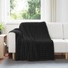 vidaXL Throw Blanket Black 200 x 150 cm Fleece
