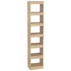 vidaXL Book Cabinet/Room Divider Sonoma Oak 40x30x198 cm