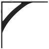 vidaXL Wall Shelf Brackets 12 pcs Black 10 x 10 x 3 cm Steel