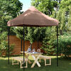 vidaXL Party Tent Folding Brown 200 x 200 x 306 cm Oxford Fabric