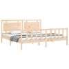 vidaXL Bed Frame without Mattress 200x200 cm Solid Wood Pine