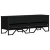 vidaXL TV Cabinet Black 122x34x41 cm Engineered Wood
