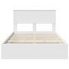 vidaXL Storage Bed with Headboard White 120 x 200 cm Engineered Wood