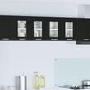 vidaXL Hanging Cabinet 2 pcs Black Oak 60 x 31 x 40 cm Engineered Wood