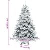 vidaXL Artificial Christmas Tree with 300 LEDs White 210 cm PE and PVC