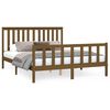 vidaXL Bed Frame without Mattress Brown Solid Wood Pine King Size