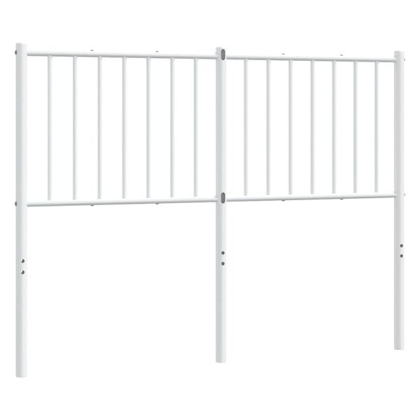vidaXL Metal Replace Headboard White 120 cm