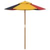 vidaXL Garden Umbrella for Kids with Wooden Pole &Oslash;120x140 cm
