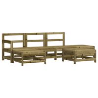 vidaXL 6 Piece Garden Lounge Set Impregnated Wood Pine