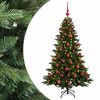 vidaXL Artificial Christmas Tree with Bauble 120 cm 150 LEDs