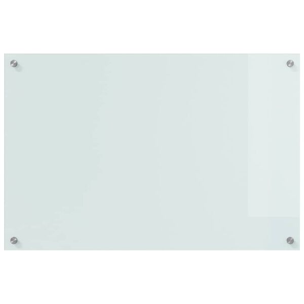 vidaXL Kitchen Backsplash 2 pcs White 90 x 60 cm Tempered Glass