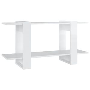 vidaXL Book Cabinet High Gloss White 100x30x51 cm Engineered Wood