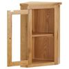 vidaXL Wall-mounted Corner Cabinet 45x28x60 cm Solid Oak Wood