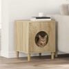 vidaXL Cat House Sonoma 42.5 x 40 x 53 cm Engineered Wood
