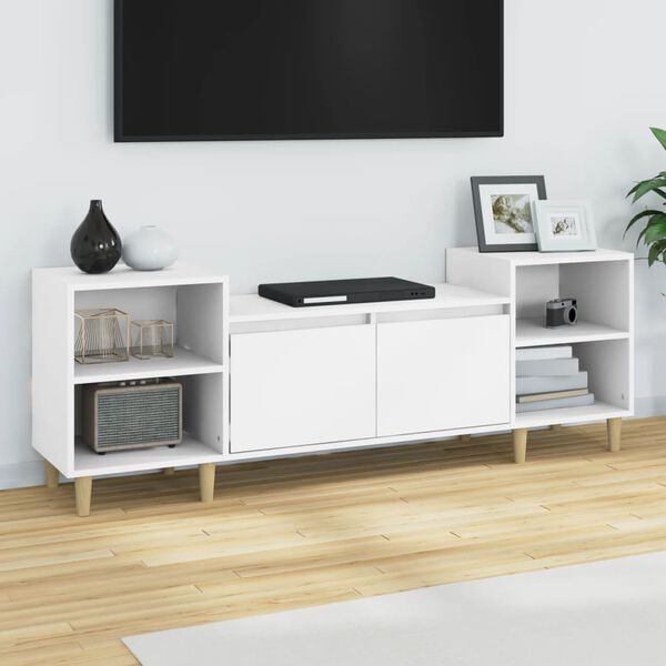 vidaXL TV Cabinet White 160x35x55 cm Engineered Wood