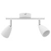 vidaXL Ceiling Spotlight with Spotlights White 25.5 x 8 x 16 cm Metal