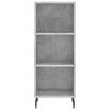 vidaXL Highboard Concrete Grey 34.5x32.5x180 cm Engineered Wood