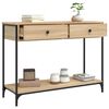 vidaXL Console Table Sonoma Oak 100x34.5x75 cm Engineered Wood