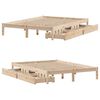 vidaXL Bed Frame without Mattress 160x200 cm Solid Wood Pine