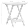 vidaXL Folding Garden Table 45.5x38.5x50 cm White