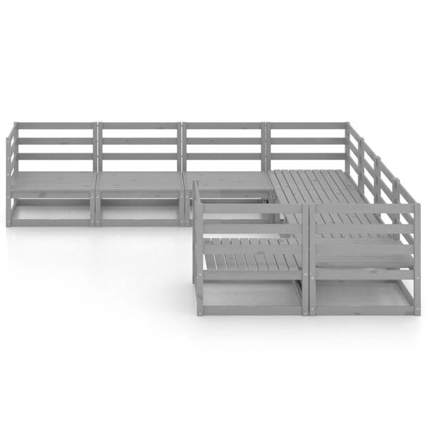vidaXL 8 Piece Garden Lounge Set Solid Pinewood
