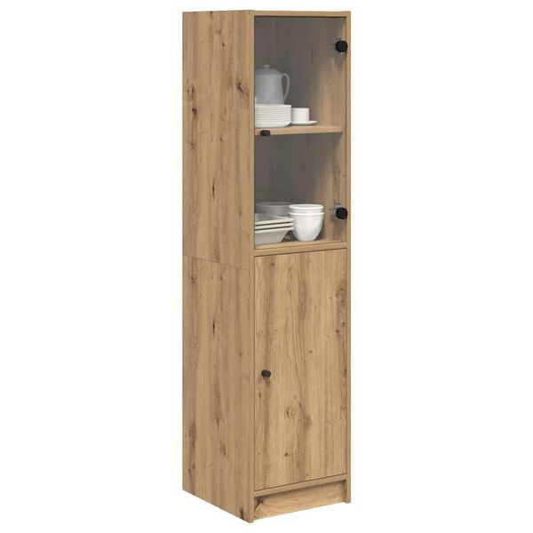 vidaXL Highboard Artisan Oak 35 x 37 x 142 cm Engineered Wood