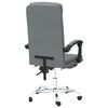 vidaXL Reclining Office Chair Dark Grey Fabric