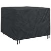 vidaXL Furniture Cover Black 125 x 125 x 74 cm 210D Oxford Fabric
