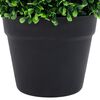 vidaXL Artificial Boxwood Plants 2 pcs with Pots Ball Shaped Green 32 cm