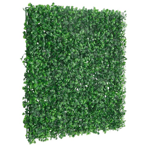 vidaXL Artificial Shrub Leaf Fence&nbsp;6 pcs Green 50x50 cm
