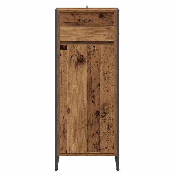 vidaXL Bathroom Cabinet Old Wood 40 x 30 x 100 cm Engineered Wood