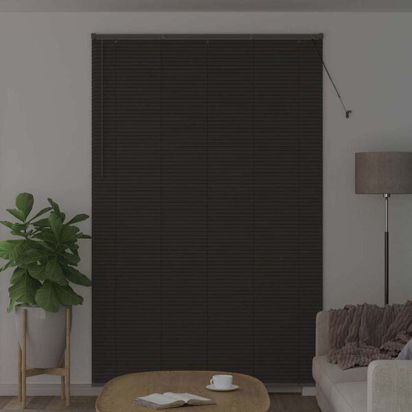 vidaXL Venetian Blinds Height Adjustable Dark Grey 220x150cm Aluminium