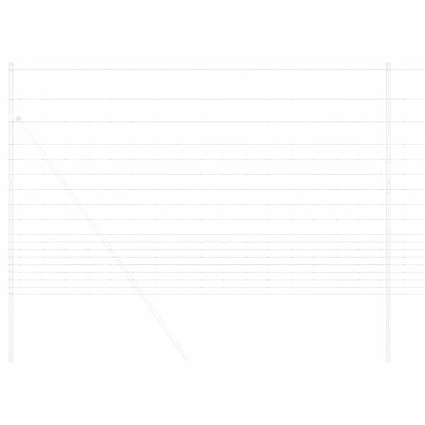 vidaXL Field Fence Silver 25 x 1.5 m Galvanised steel