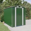 vidaXL Garden Shed Green 192x274x223 cm Galvanised Steel