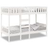 vidaXL Bunk Bed White 75x190 cm Solid Wood Pine