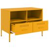 vidaXL TV Cabinets 2 pcs Mustard Yellow 68x39x50.5 cm Steel