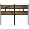 vidaXL Replace Headboard Smoked Oak 120 cm Iron and Engineered Wood