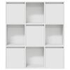 vidaXL Bookcase White 89x24x101.5 cm Engineered Wood