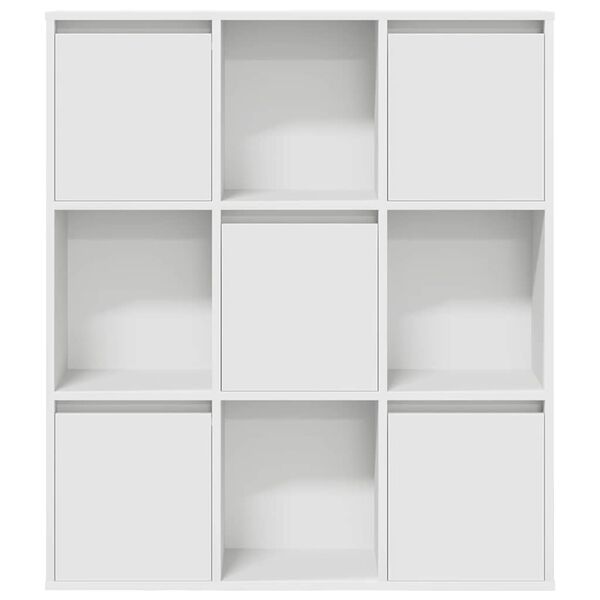 vidaXL Bookcase White 89x24x101.5 cm Engineered Wood
