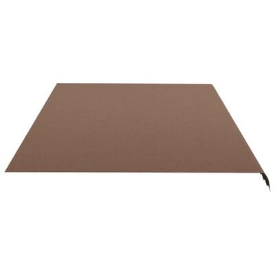 vidaXL Replacement Fabric for Awning Brown 6x3.5 m