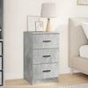 vidaXL Bedside Cabinet Concrete grey 38 x 38 x 66 cm Engineered wood