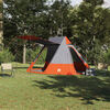 vidaXL Camping Tent Grey and Orange 482 x 360 x 227 cm Taffeta
