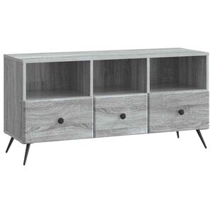 vidaXL TV Cabinet Grey Sonoma 102 x 34.5 x 50 cm Engineered Wood