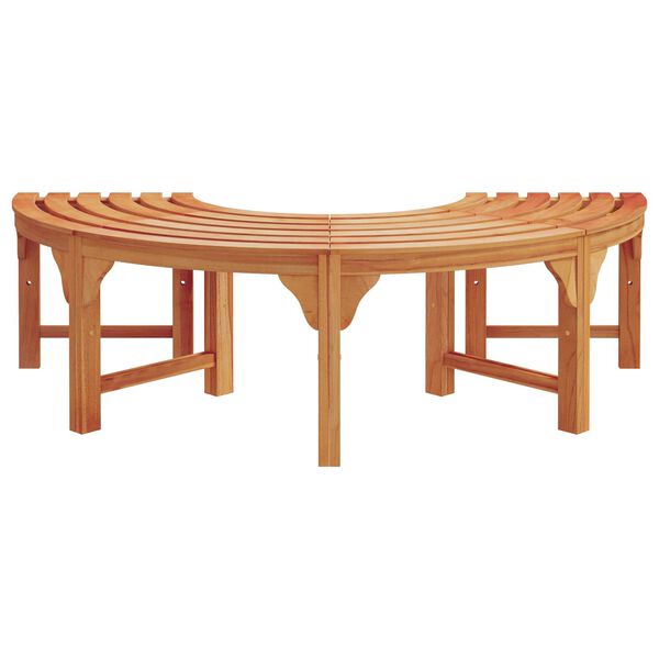 vidaXL Tree Bench Brown 160 x 160 x 45cm Solid Eucalyptus wood