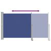 vidaXL Patio Retractable Side Awning 140 x 300 cm Blue
