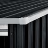 vidaXL Garden Shed with Sliding Doors Anthracite 329.5x205x178 cm Steel